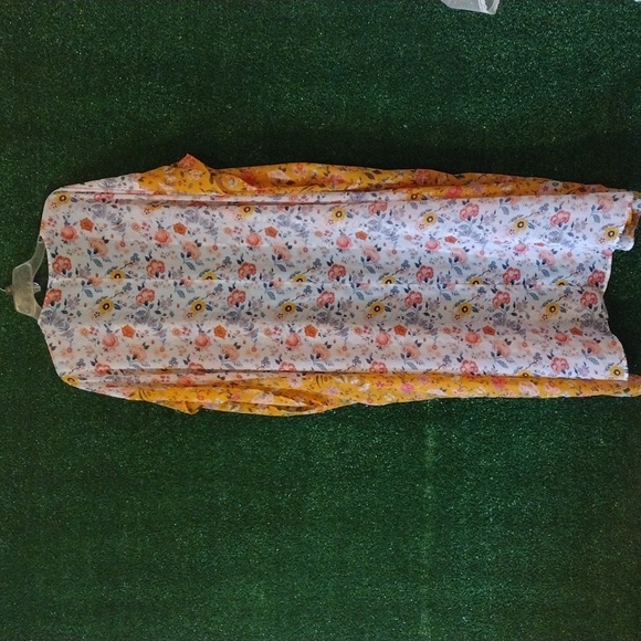 Lane Bryant Long SheerFloral Multicolor Kimono - Picture 3 of 3